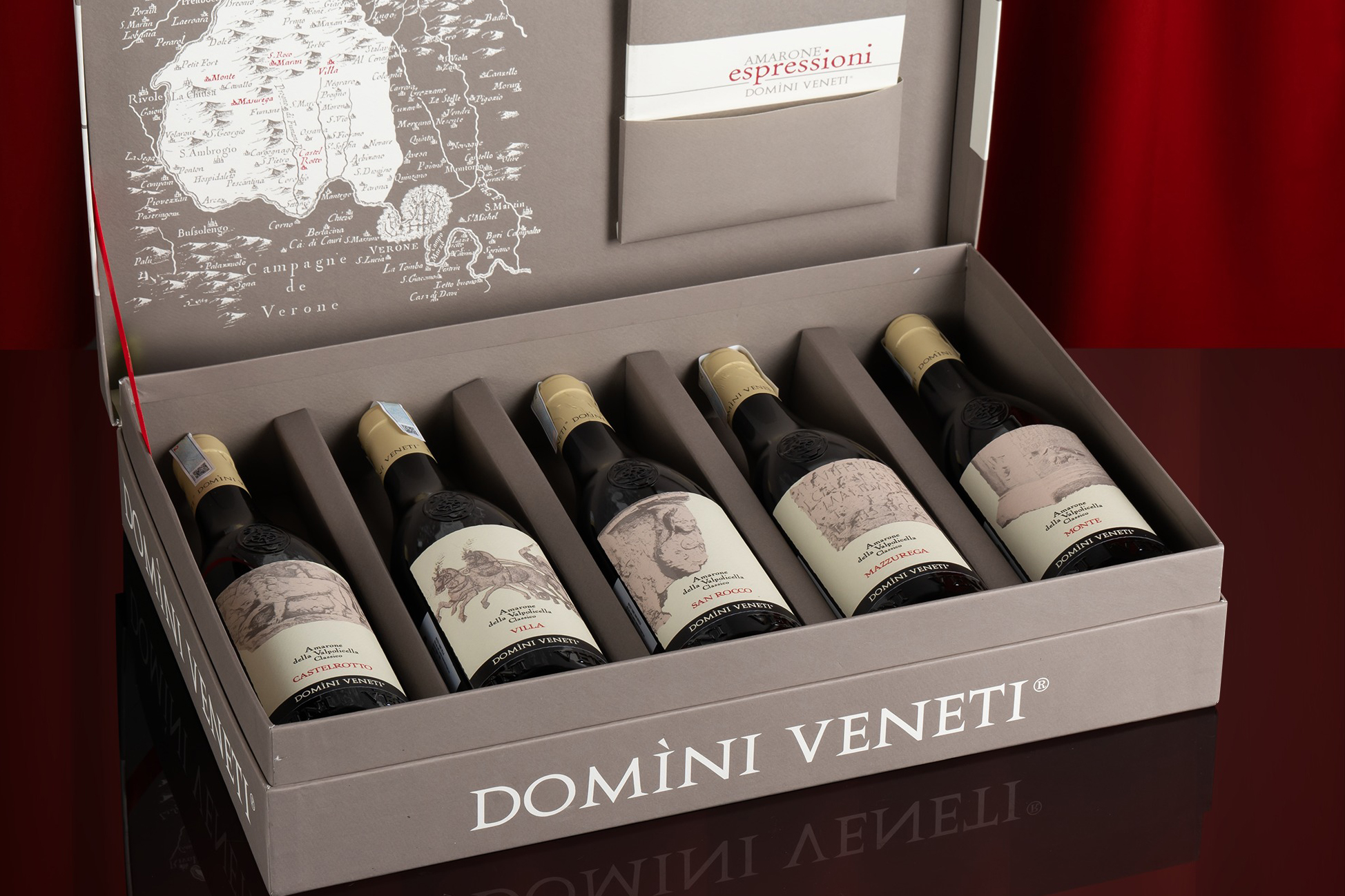 Hộp Quà Tặng 6 Chai AMARONE COLLECTION - Sang Trọng và Đẳng Cấp
