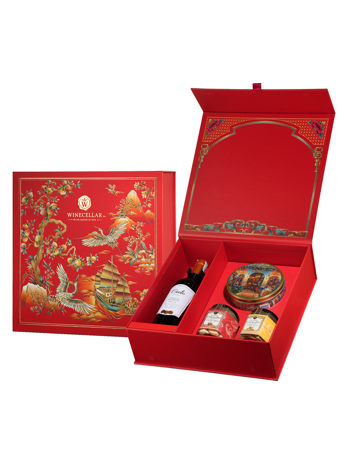 Hộp Quà Tặng Phát Tài Cielo Cabernet Sauvignon 1 hop qua tang phat tai cielo cabernet sauvignon